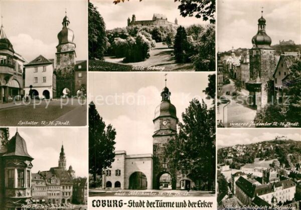 Coburg Judentor Spitaltor Marktplatz Schloßpla