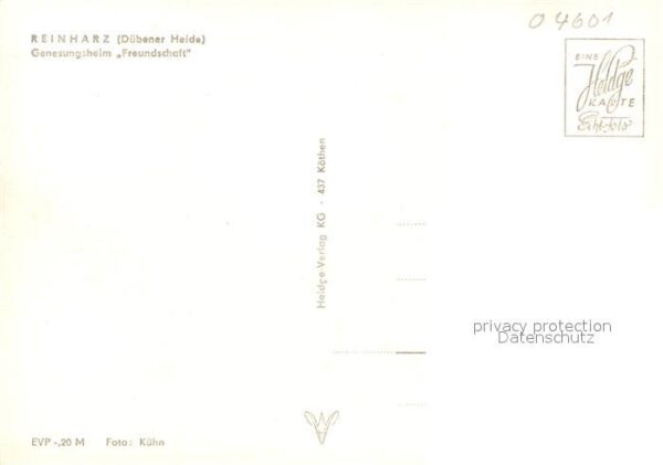 Reinharz Duebener Heide Genesungsheim Freundschaft – Bild 2