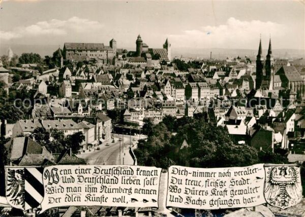 Nuernberg mit Burg Sebalduskirche
