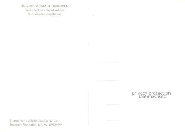 Tuebingen Fliegeraufnahme Paul Lechler Krankenhau – Bild 2