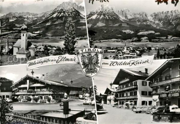 Ellmau Tirol Fliegeraufnahme Ortspartien Wilder Kais