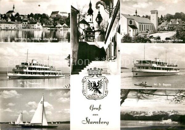 Starnberg mit Schloss und Kirche Zugspitze