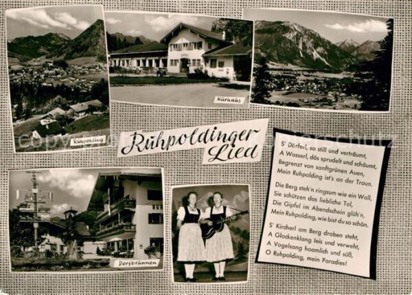 Ruhpolding Kurhaus Dorfbrünnen Tracht