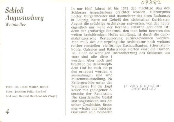 Augustusburg Schloss Weinkeller – Bild 2