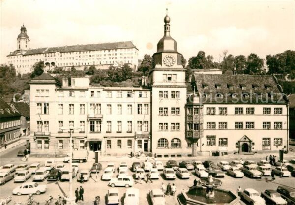 Rudolstadt Marktplatz mit Schloß Heidecksburg