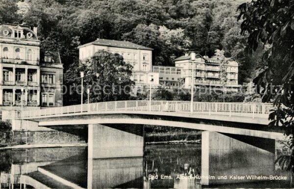 Bad Ems Albert Kurheim Kaiser Wilhelm Brücke