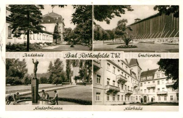 Bad Rothenfelde Badehaus Kinderbrunnen Kurhaus Gradierw