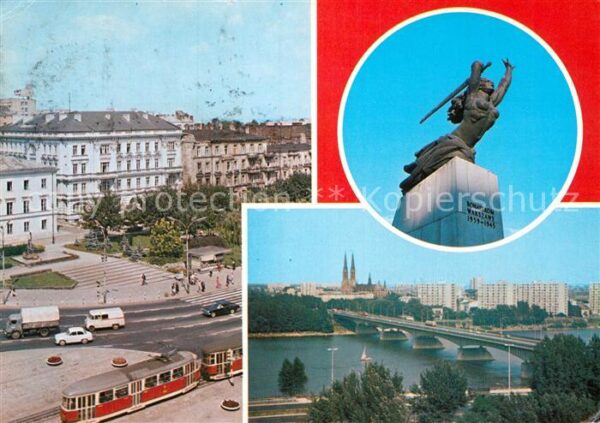 Warschau Masowien Stadtansichten Denkmal Brücke