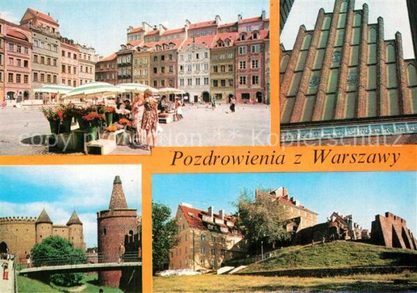 Warschau Masowien Marktplatz Burg Teilansicht