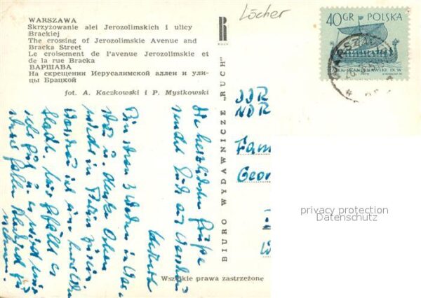 Warschau Masowien Kreuzung Jerozolimskich Bracka Strasse – Bild 2