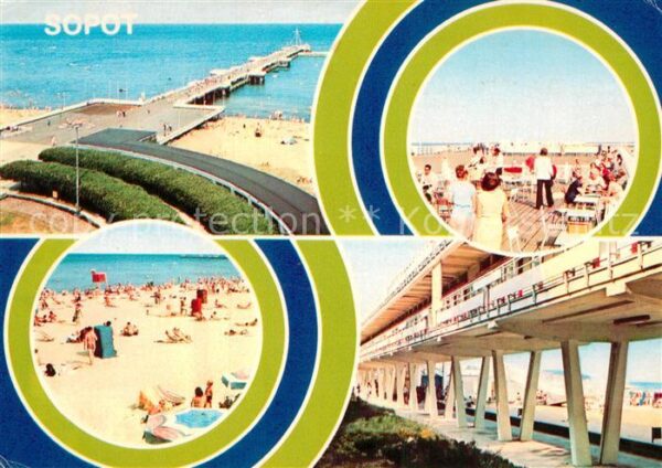 Zoppot Sopot Strand Seebrücke