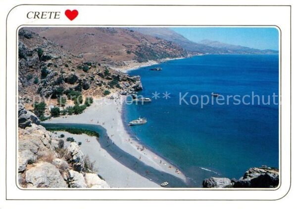 Kreta Crete Panorama Badebucht