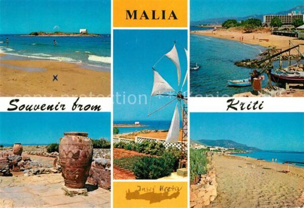 Malia Strand Wassermühle Hafen