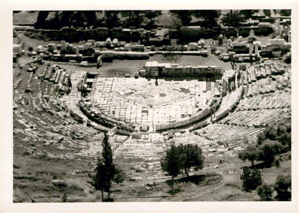 Athen Griechenland Fliegeraufnahme Theater von Dionysos