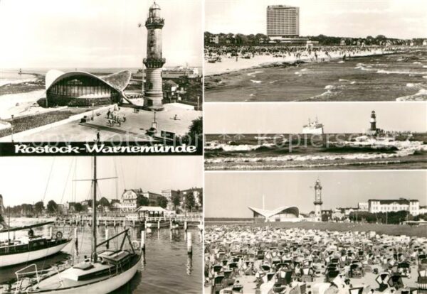 Warnemuende Ostseebad Teepott Leuchtturm Yachthafen Hotel Nep