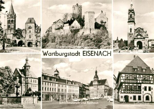Eisenach Thueringen Wartburg Nikolaitor Residenzhaus Schlos