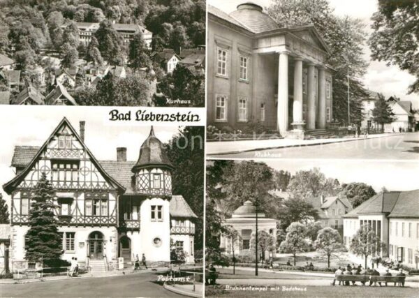 Bad Liebenstein Fliegeraufnahme Kurhaus Klubhaus Postam