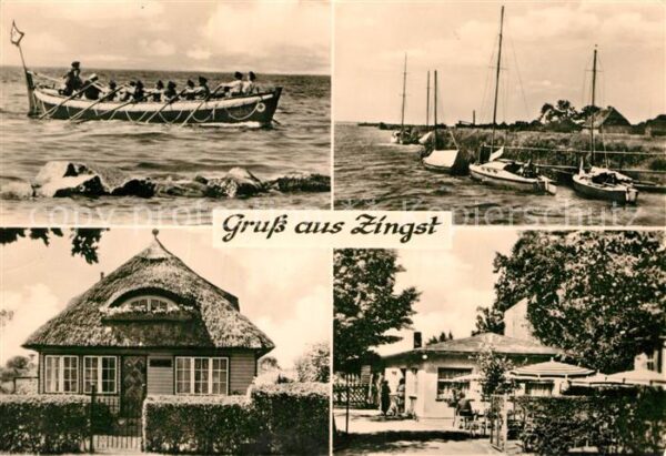 Zingst Ostseebad Ruderboot Reethaus Hafen Gaststätte
