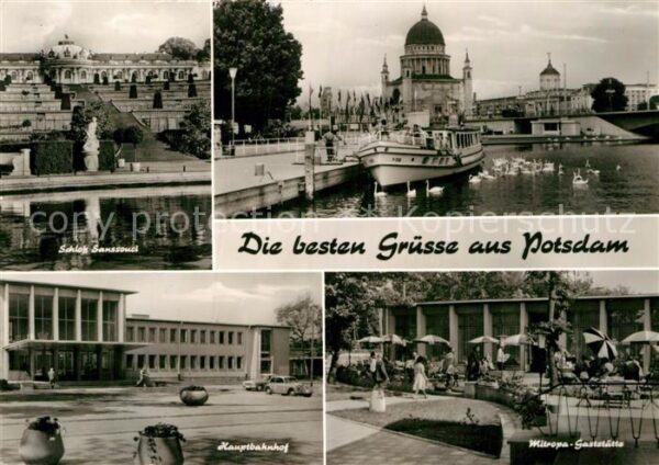Potsdam Schloss Sanssouci Hauptbahnhof Hafen Mi