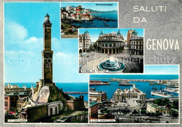 Genova Genua Liguria La Laterna Maritima Piazza de Ferrari