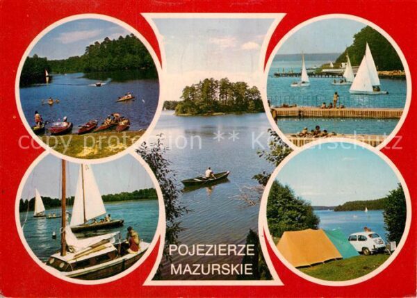 Pojezierze Mazurskie See Zeltplatz Teilansicht