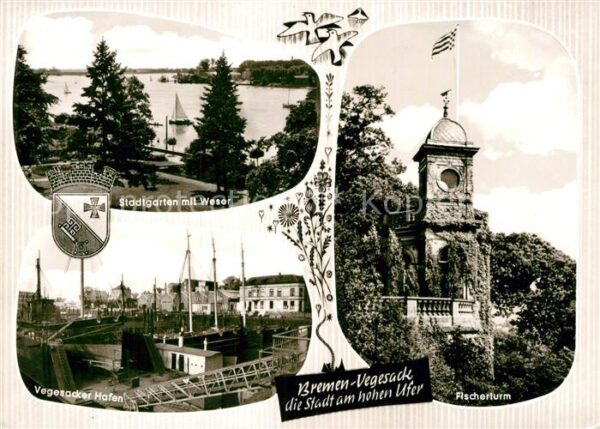 Vegesack Stadtgarten Weser Hafen Fischerturm