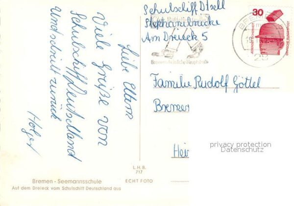 Bremen Seemannschule auf dem Deck des Schulsch – Bild 2