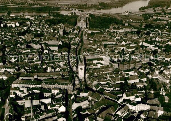 Speyer Rhein Fliegeraufnahme Altpörtel Dom Rhein