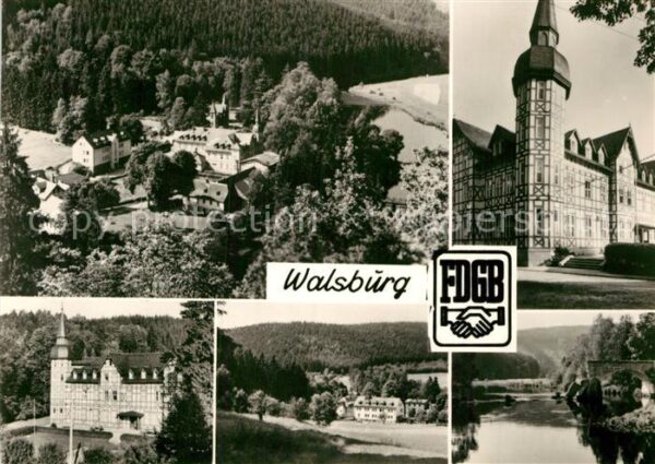 Essbach Fliegeraufnahme Walsburg Teilansicht Br
