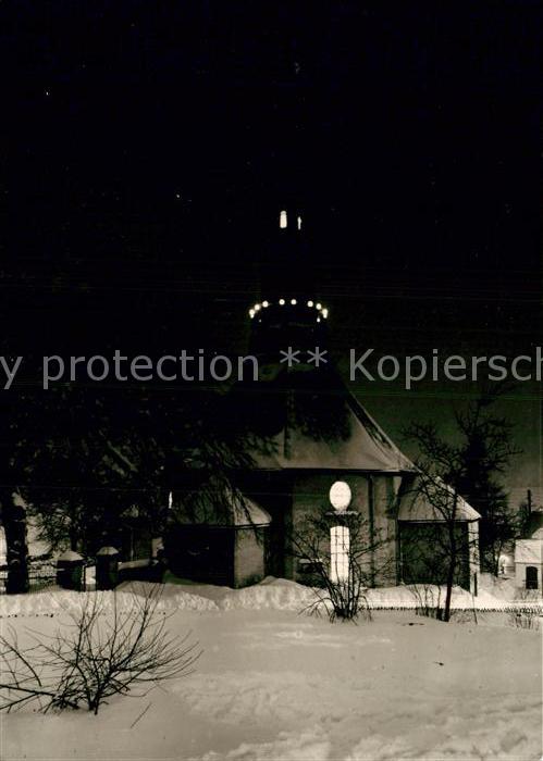Seiffen Erzgebirge Kirche in der Weihnachtszeit