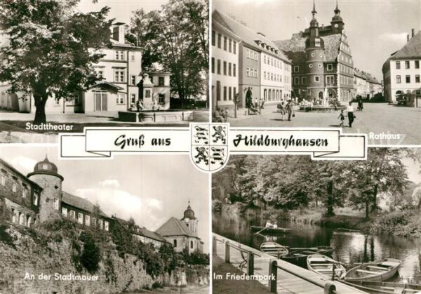 Hildburghausen Stadttheater Rathaus Stadtmauer Frieden