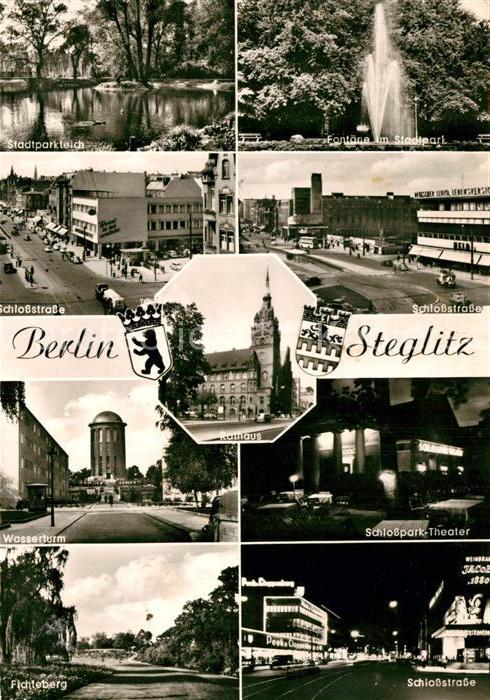 Steglitz Stadtparkteich Schlossstrasse Fontäne S