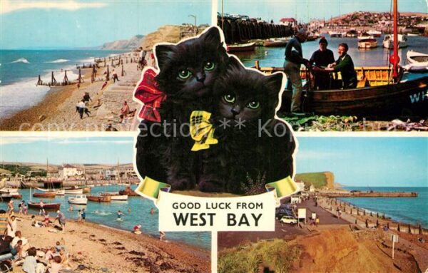 West Bay Dorset Beach West Cliff Harbour Promenade East