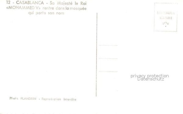 Casablanca Sa Majeste le Roi Mohammed V rentre dan – Bild 2
