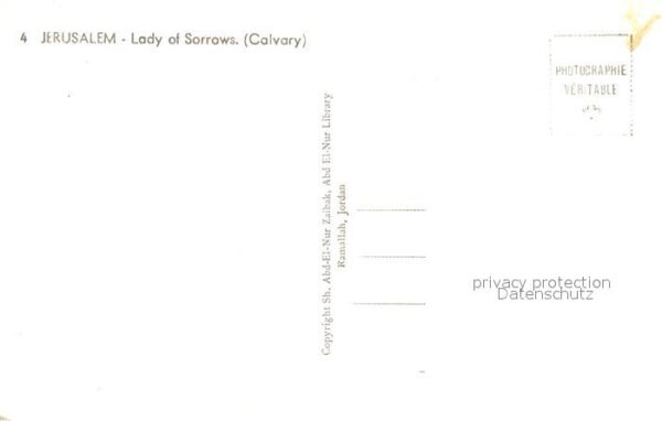 Jerusalem Yerushalayim Lady of Sorrows Calvary – Bild 2