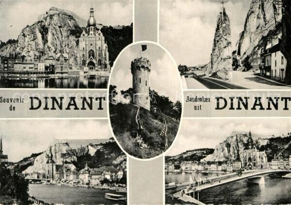 Dinant Wallonie Basilika Festung Aussichtsturm Maas Brü