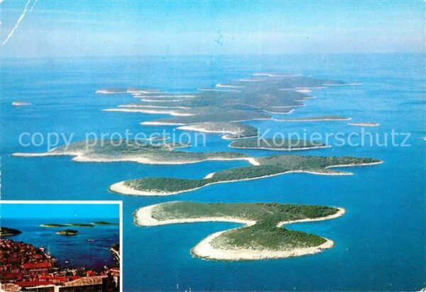 Otoci Paklinski Islands Fliegeraufnahme