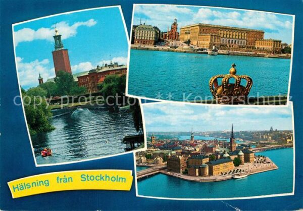 Stockholm Turm Königliches Schloss Krone Fliegera