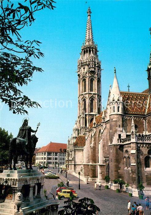 Budapest Matyas templom Matthiaskirche Reitersta