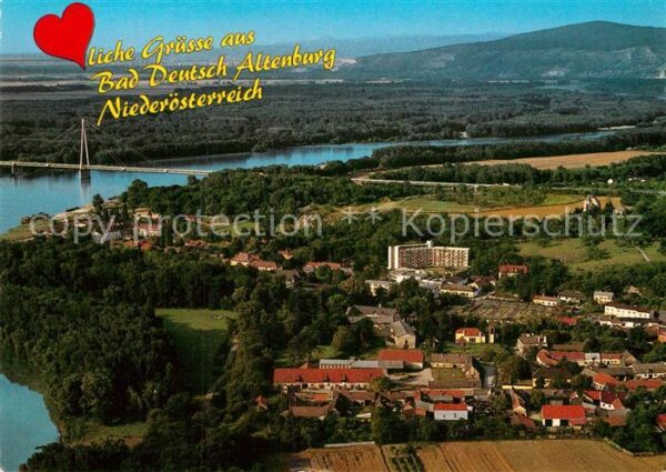 Bad Deutsch-Altenburg Kurort im March Donauland Fliegeraufnah