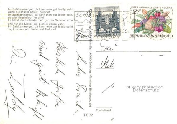 St Gilgen Wolfgangsee Teilansichten Alpenpanorama Brunnen Sku – Bild 2