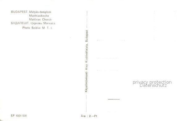 Budapest Matyas templom Matthiaskirche – Bild 2