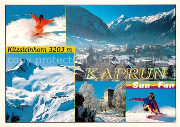 Kaprun Panorama Wintersportplatz Kitzsteinhorn