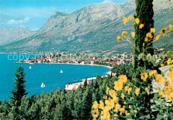 Gradac Panorama Küste Berge