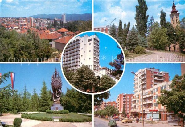 Gornji Vakuf Teilansichten Hochhaus Denkmal