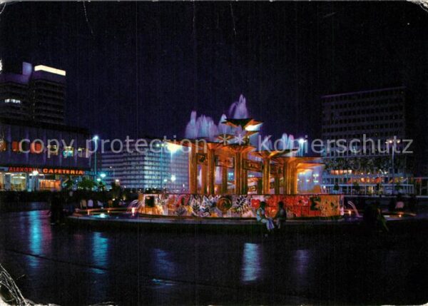 Berlin Alexanderplatz Nachtaufnahme Hauptstadt