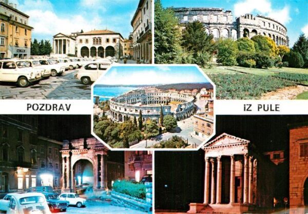 Pola Pula Croatia Amphitheater Tempel
