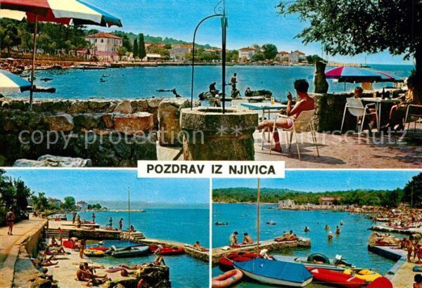 Njivice Strand Restaurant Terrasse Strandpromen