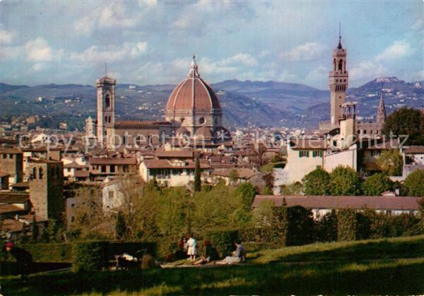 Firenze Florenz Panorama Kathedrale Palazzo Vecchio