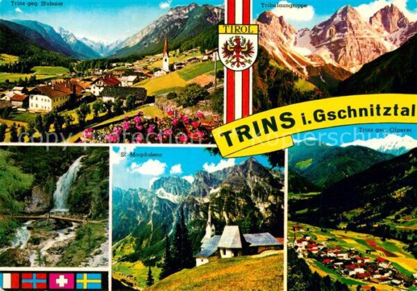 Trins Innsbruck Gesamtansicht mit Alpenpanorama Stubaie
